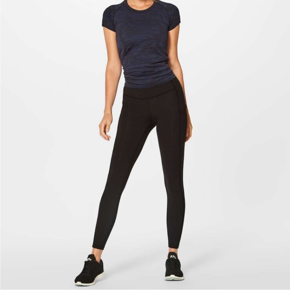 Lululemon Speed Up Tight Full-On Luxtreme Brushed 28" in Black